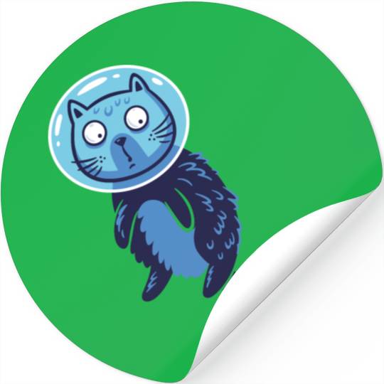 Space cat Stickers