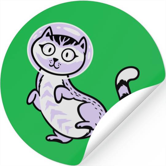 Space cat Stickers