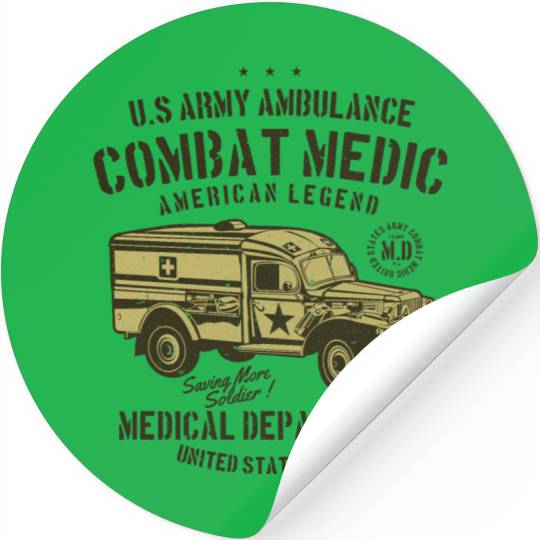 US army ambulance Stickers