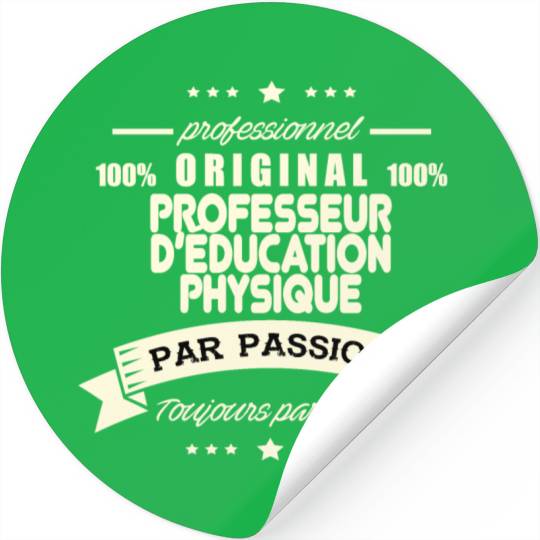 Original Physical Education Teacher Stickers