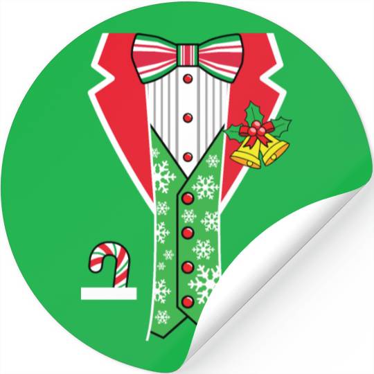 Christmas Tuxedo Stickers