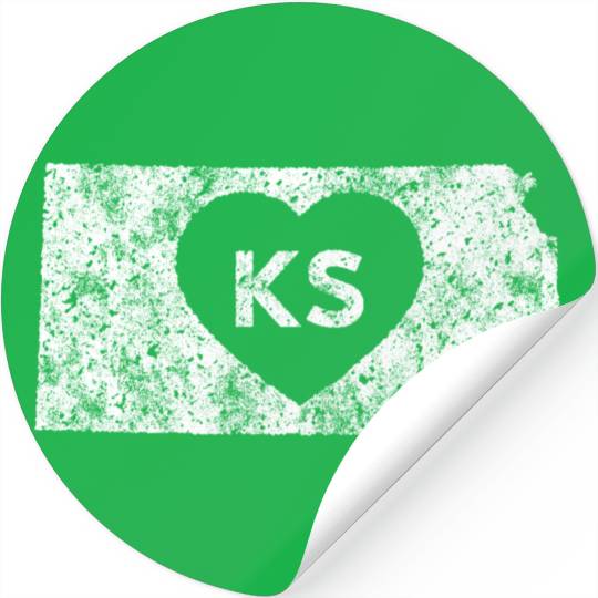 Used I Love Kansas State Stickers