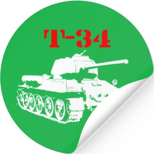 T 34 Soviet Russin World War II Tank Stickers