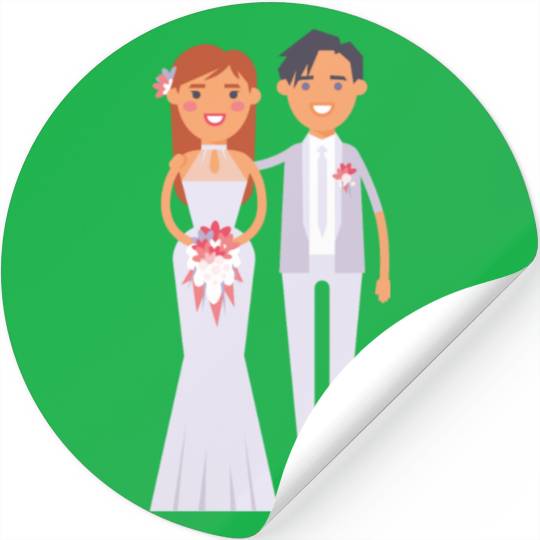 wedding couple Stickers