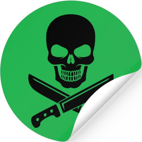 skull cook Stickers