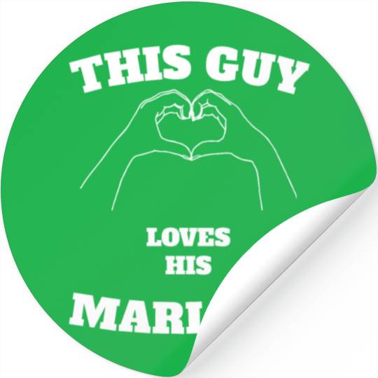 This Guy Loves His Mariana Valentine Day Gift Stickers