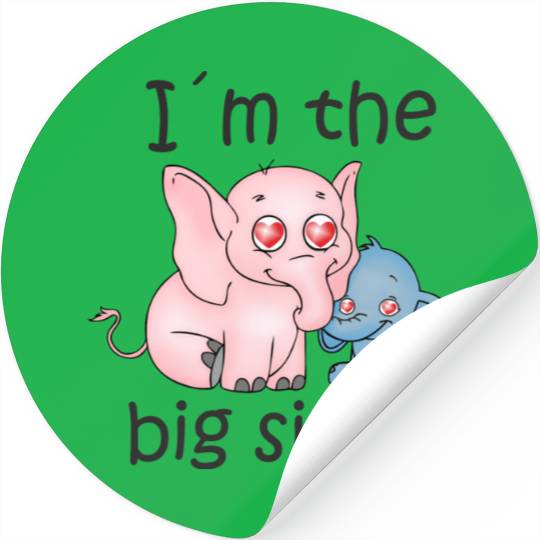 I'm the Big Sister B Stickers