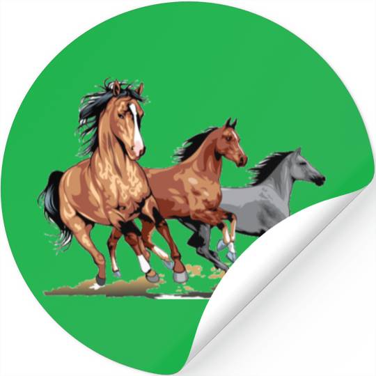 Running Horses - Gift For Horse Lovers Stickers
