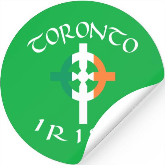Ireland Canada Pride Celtic Cross Toronto Irish Stickers