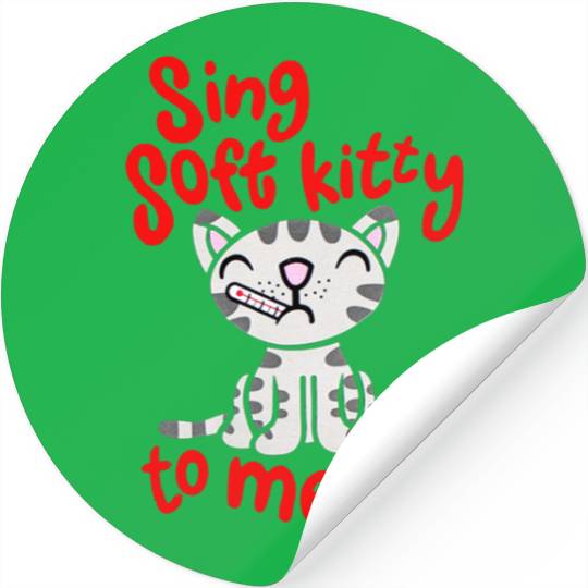 Theory Sing Soft Kitty Song Stickers