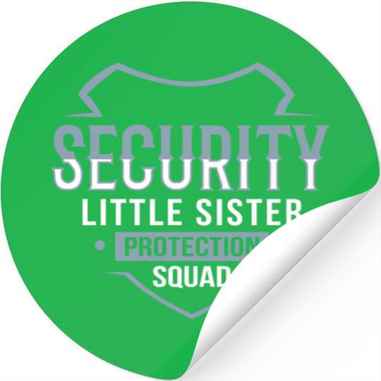 Little Sister Security Protection Big Brother Stickers