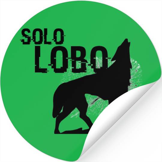 Solo Lobo - Lone wolf spanish Stickers