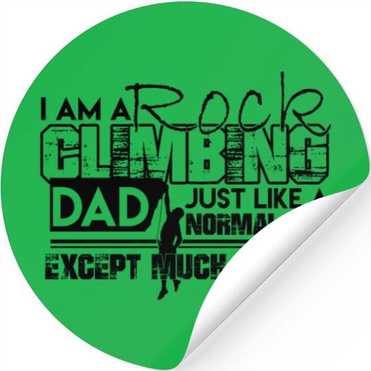 Rock Climbing Stickers - Rock Climbing Dad Stickers