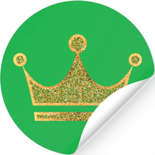 Vip golden crown monarch king vector image rap art Stickers