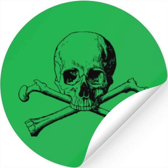 crossbones skull Stickers