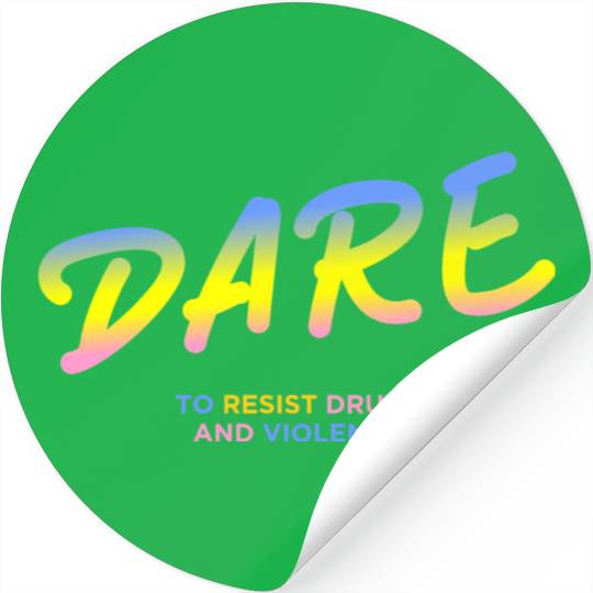 DARE 90s drugs Stickers