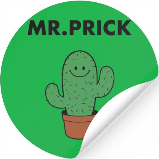 Mr Prick Men Funny Indie Style Slogan Hipster Mexi Stickers