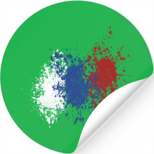 russian splatter Stickers