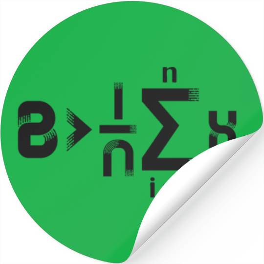 B Greater Than Average Funny Math Joke Stickers