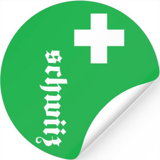 Fan Swiss Cross Switzerland New Stickers
