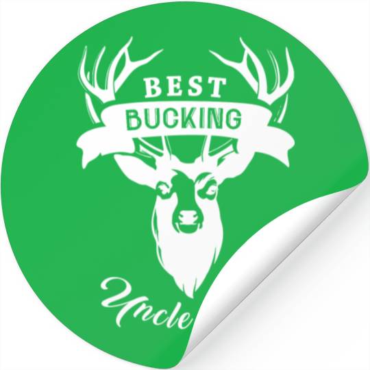 Best Bucking Uncle Deer Hunt Father's Day Fun gift Stickers