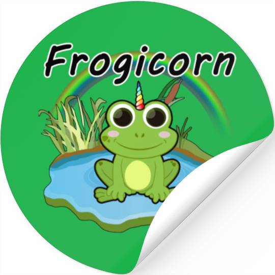 FROGICORN frog unicorn fantasy animal cute kids birthday gift Stickers