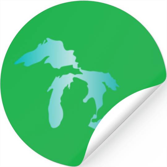 Great Lakes Aqua Stickers