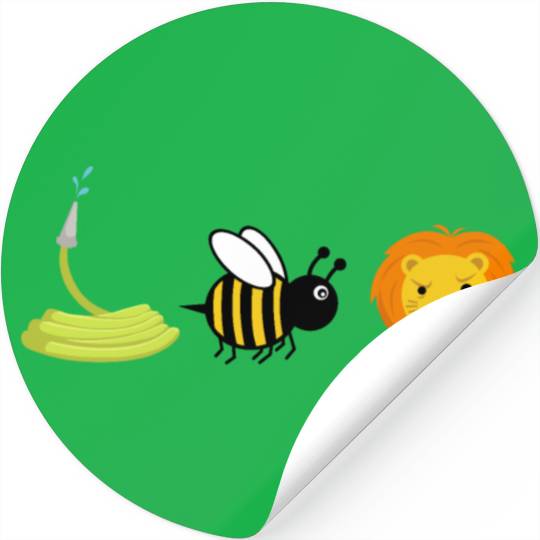 Hose Bee Lion Stickers