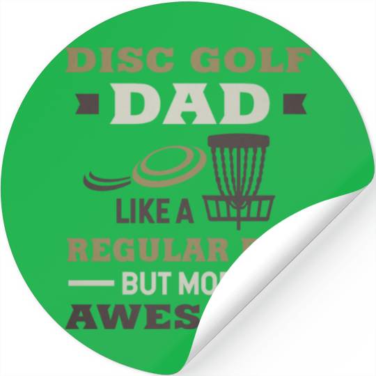 Disc Golf Dad Father's day Stickers