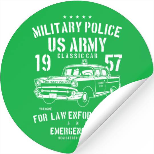 Army Classic Car Stickers