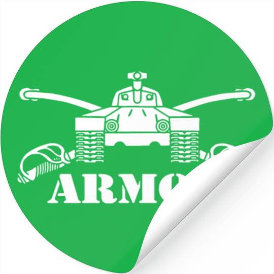 US Army Armor Branch Insignia Crossed Sabers Veter Stickers