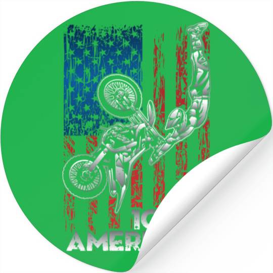 American Motocross USA Stickers