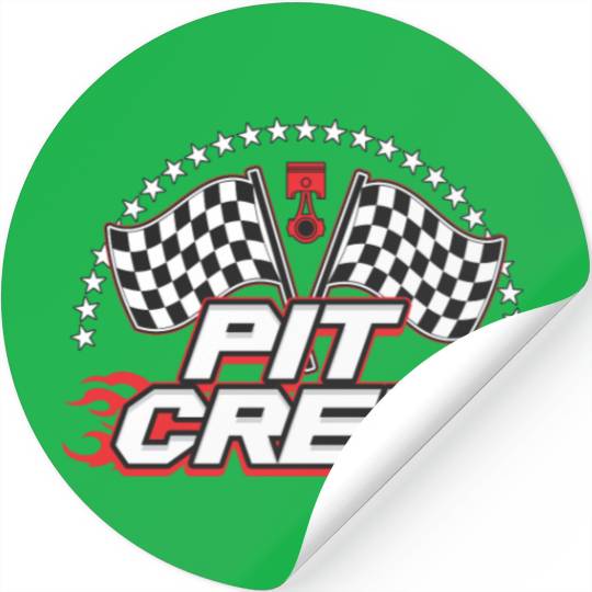 Pit Crew Great For Racing Teams Or Just For Fun Stickers
