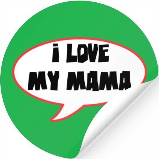 Bold Family Love Speech Bubble Design Stickers