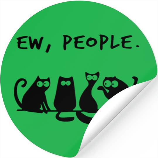 ew people cat Stickers