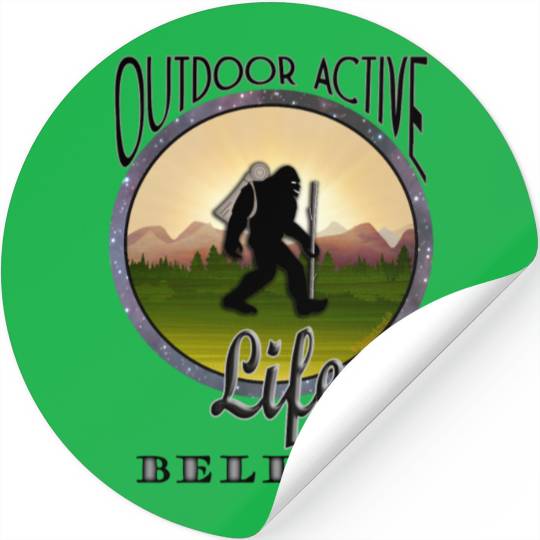 OutdoorActiveLife BIGFOOT BELIEVE Black Lettering Stickers