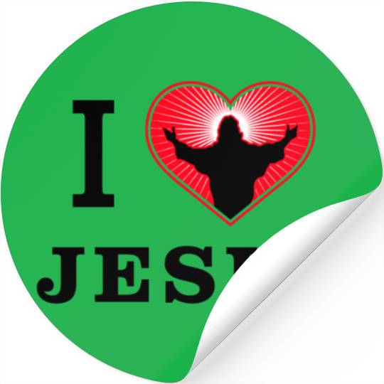 I Love Jesus Stickers