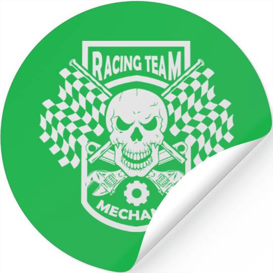 racing team mechanic Stickers