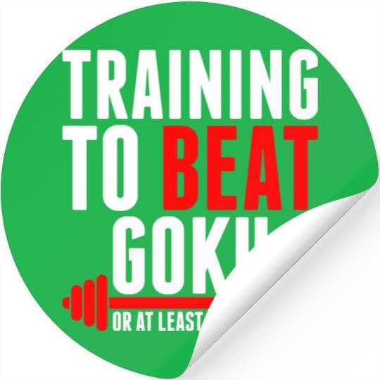 Training To Beat Goku Stickers