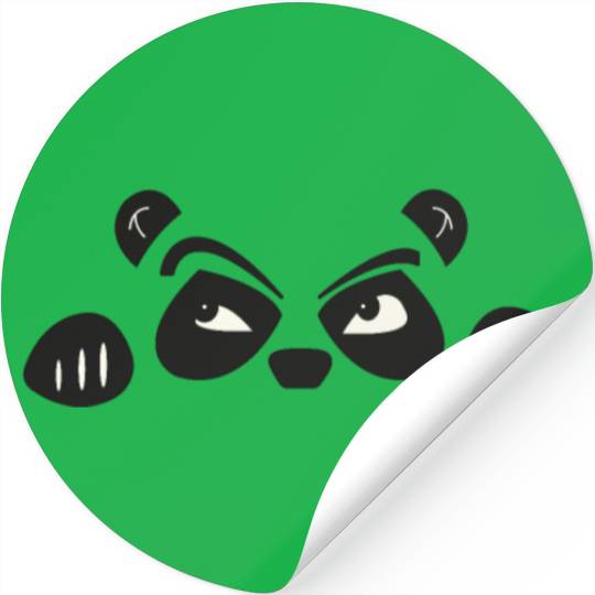 Sweet panda bear face pregnancy gift Stickers