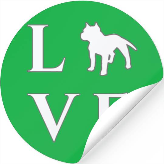 Pitbull Stickers - I Love My Pitbull Stickers, Pitbull