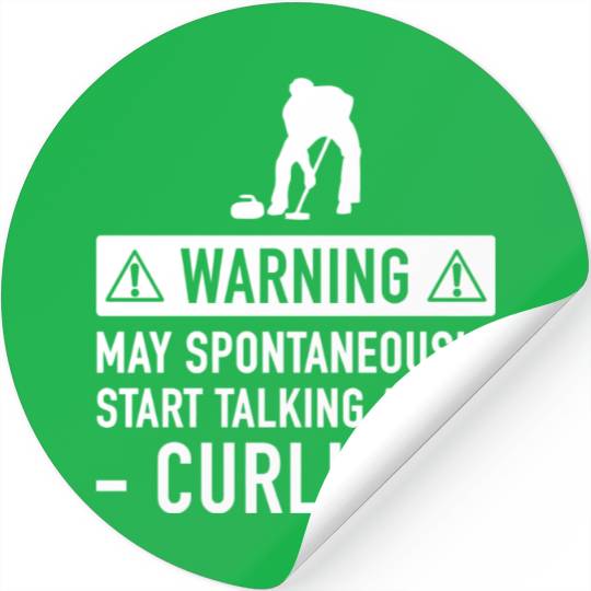Movie - funny curling for men or women Stickers