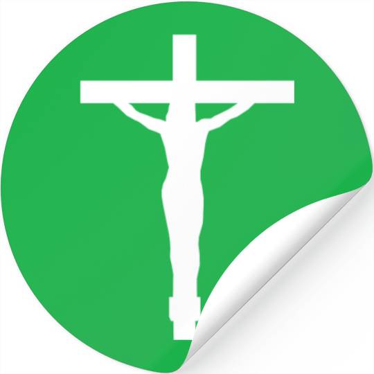 Christian Cross Christ On The Cross Stickers
