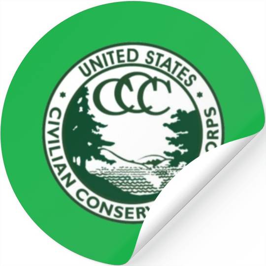 Civilian Conservation Corps Stickers Vintage CCC 1940s America Gift Stickers