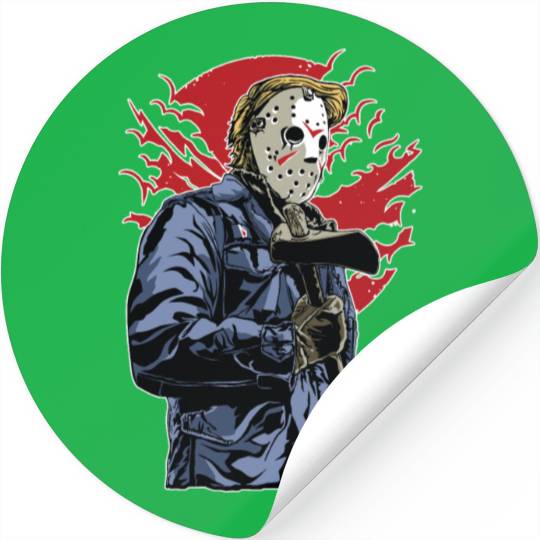 Serial Killer in Town Stickers