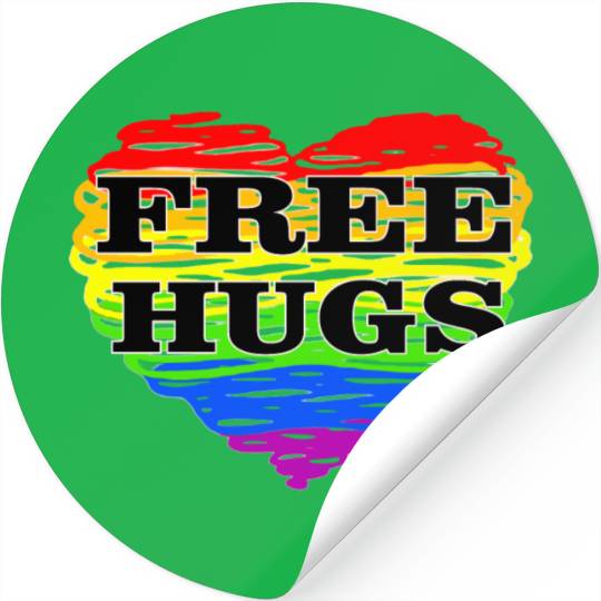 Free Hugs Stickers