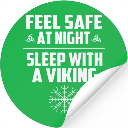 Doberman - viking! feel safe at night sleep with Stickers