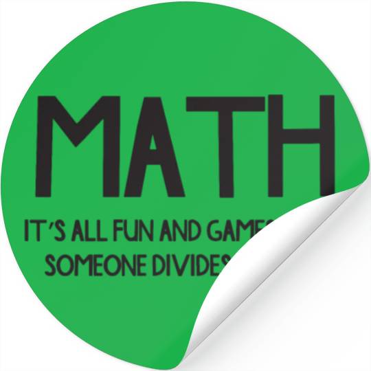 Funny Math Division College Math Stickers