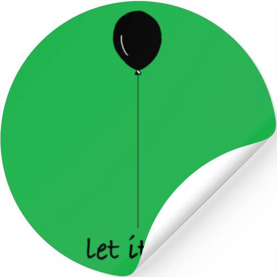 Let It Go Balloon Stickers