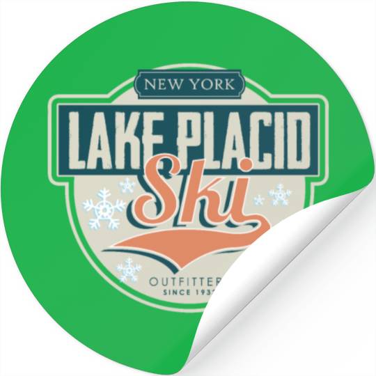 Skiing Ski Ski holidays Skier Lake Placid Outfitte Stickers